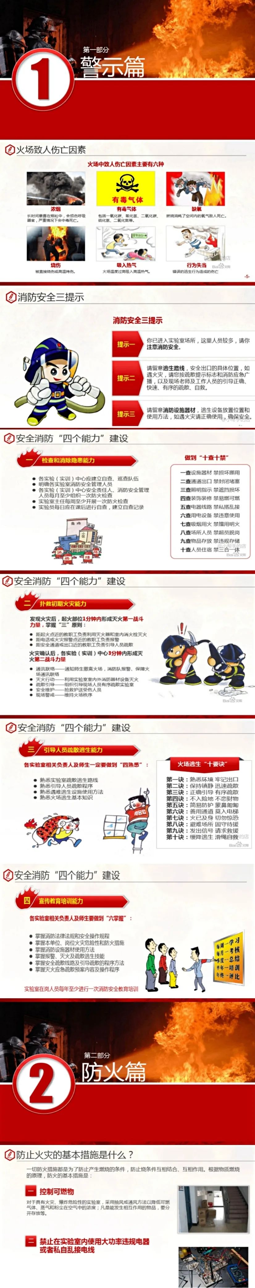 实训室消防安全知识普及